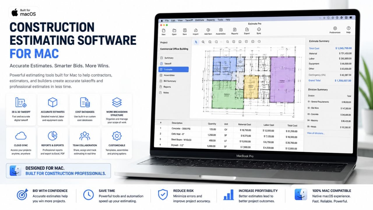 Construction Estimating Software for Mac in Florida