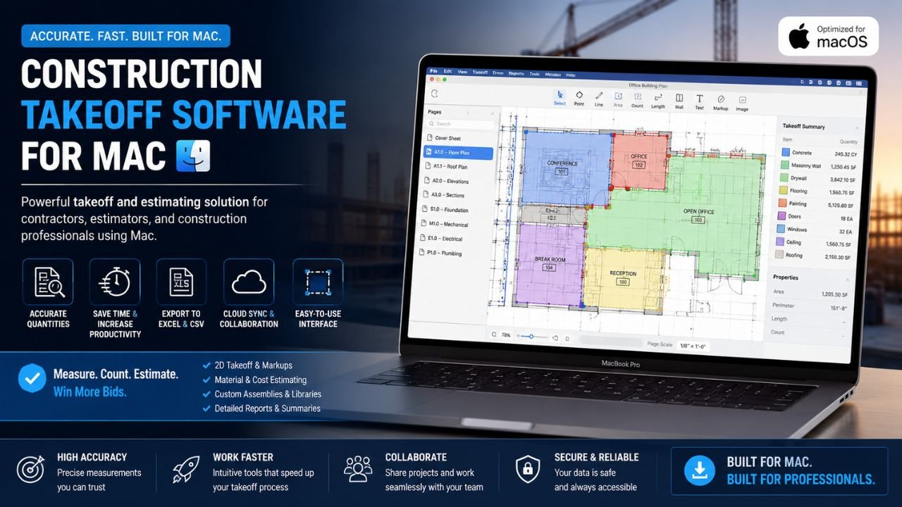 Construction Takeoff Software for Mac