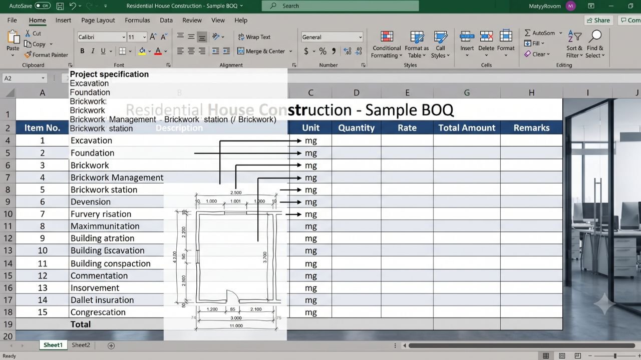 How to Create BOQ in Excel (1)