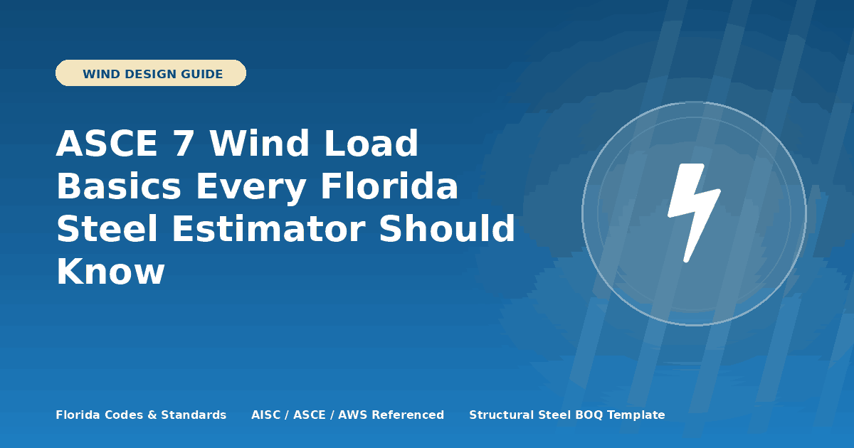 ASCE 7 Wind Load Basics Every Florida Steel Estimator Should Know