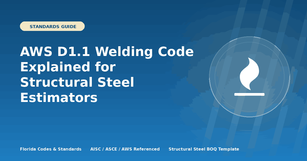 AWS D1.1 Welding Code Explained for Structural Steel Estimators