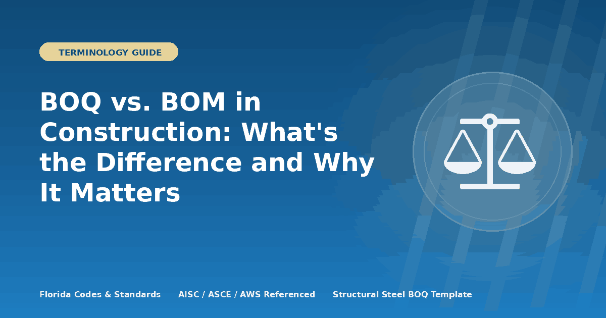 BOQ vs. BOM in Construction: What's the Difference and Why It Matters