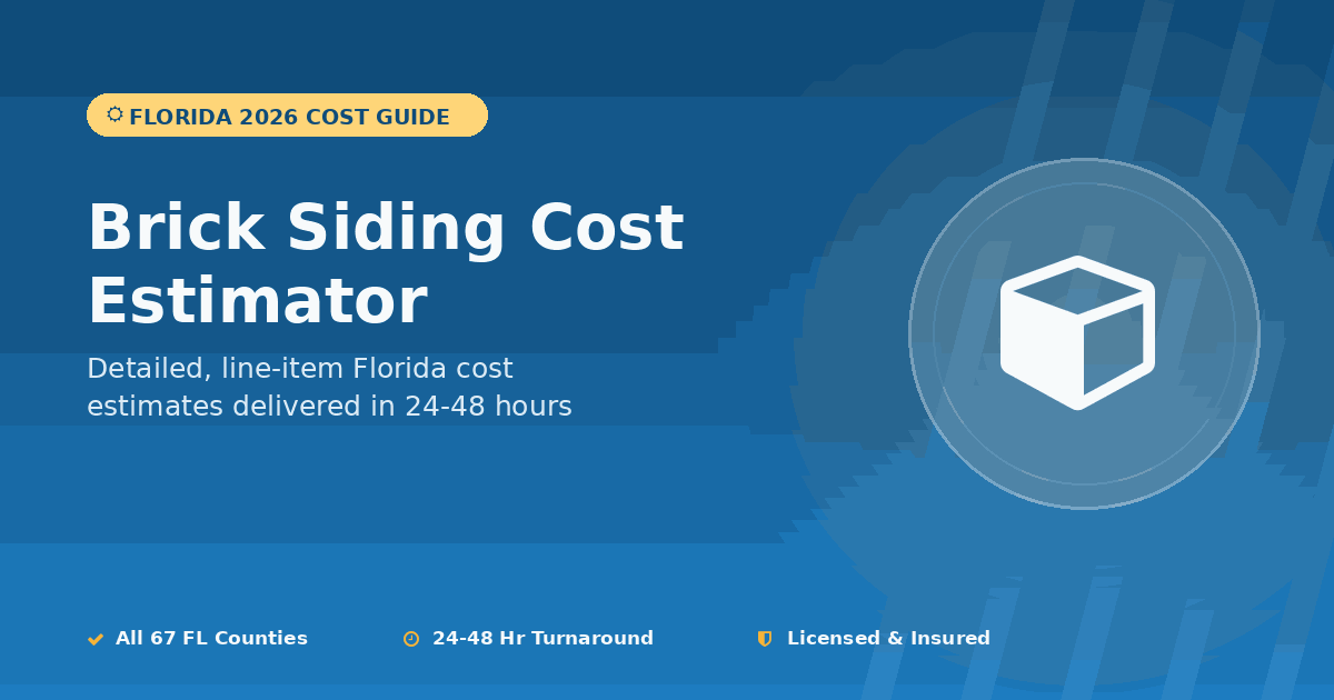 Florida brick siding cost estimator face brick veneer faux pricing