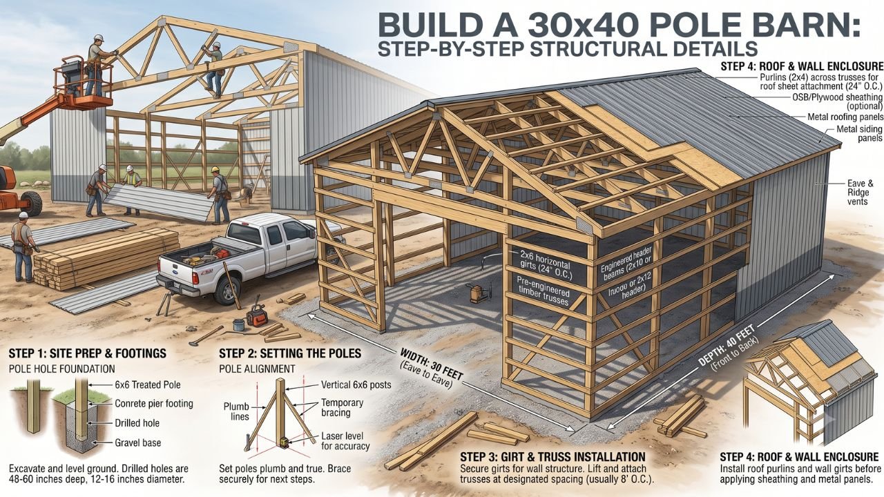 How Much Does It Cost to Build a 30x40 Pole Barn