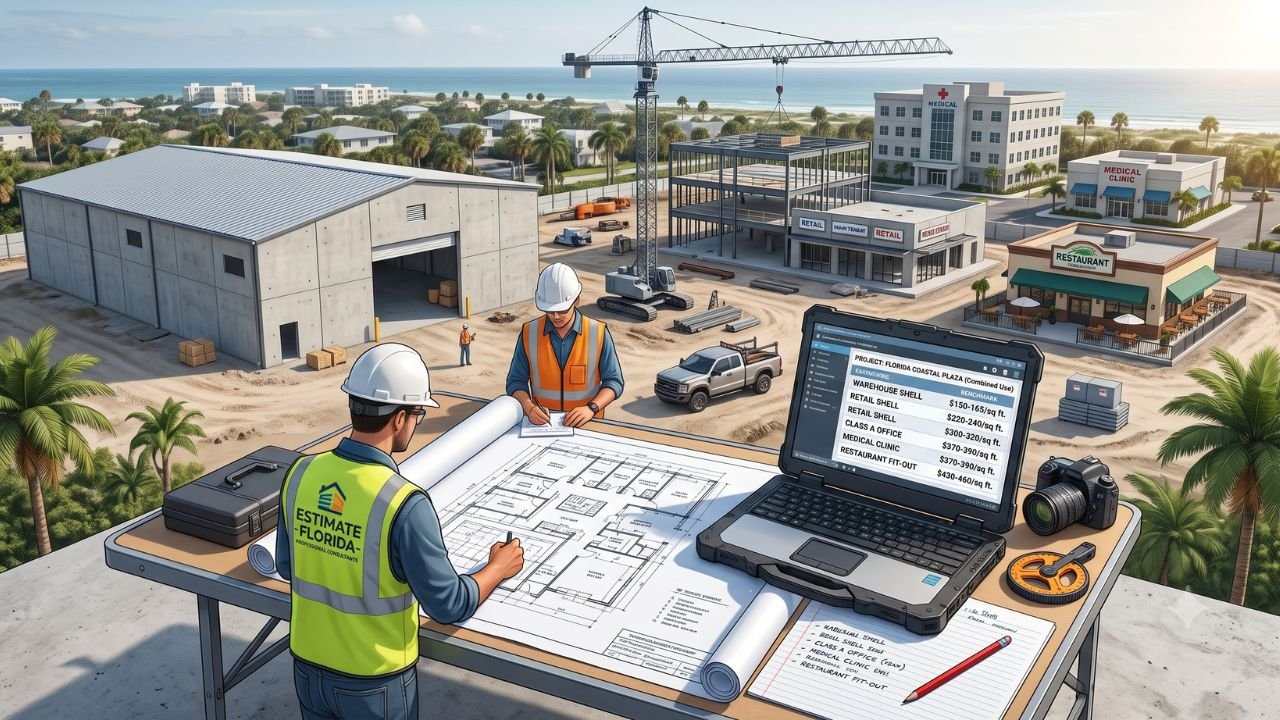 Commercial Construction Cost Per Square Foot in Florida