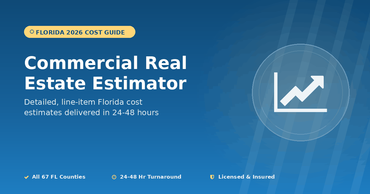 Florida commercial real estate estimator acquisition renovation budget pricing