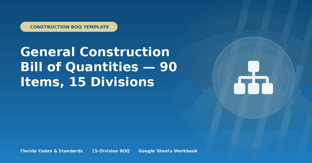 Construction BOQ Template preview