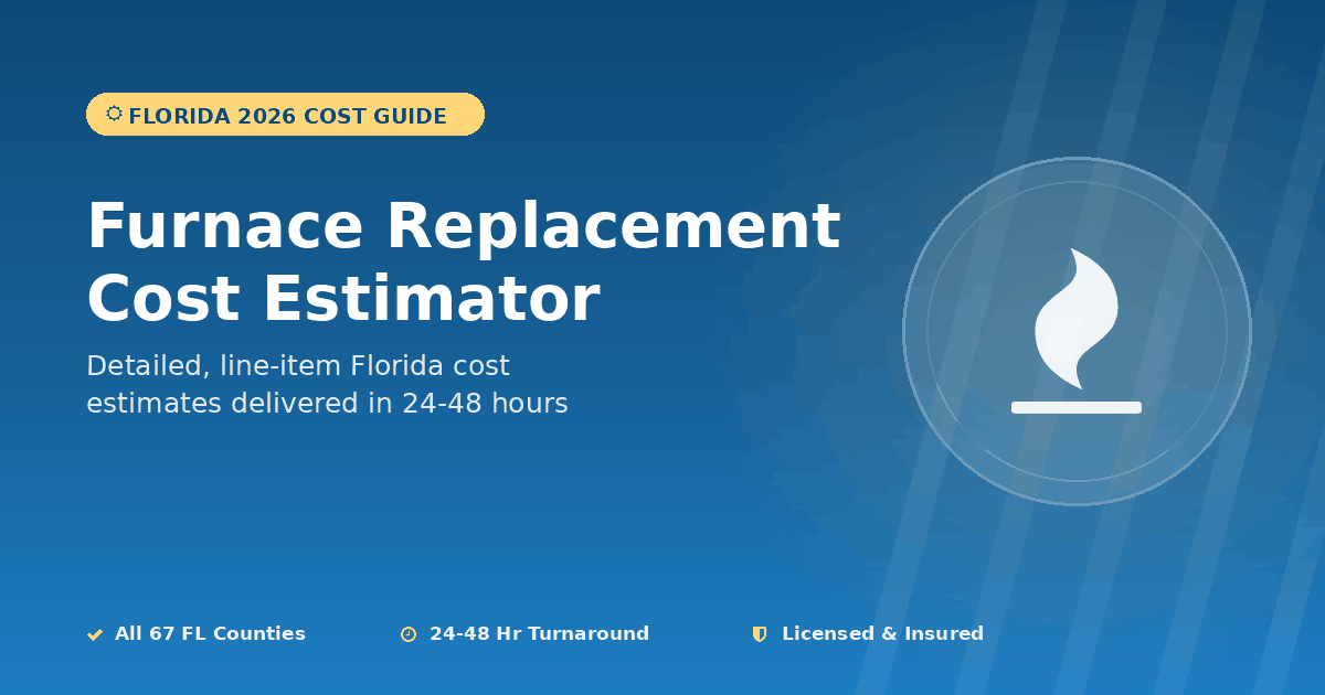 Florida furnace replacement cost estimator gas electric propane pricing