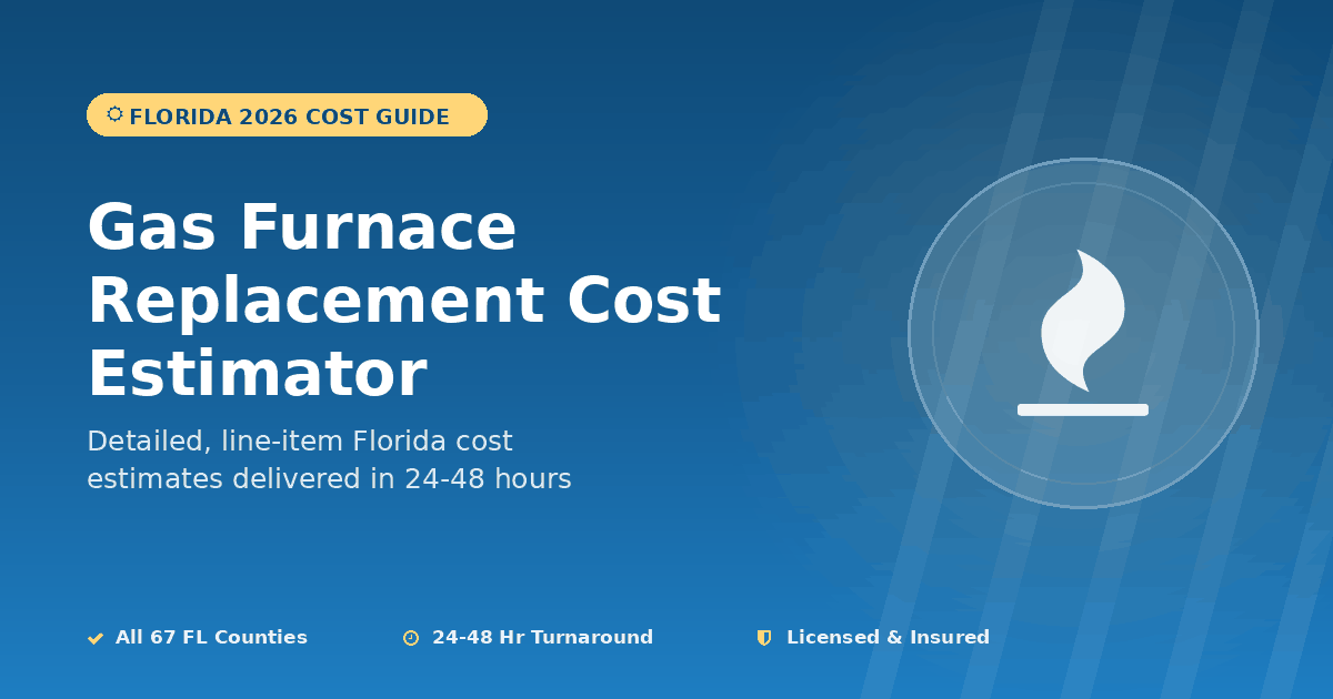 Florida gas furnace replacement cost estimator technology tier pricing