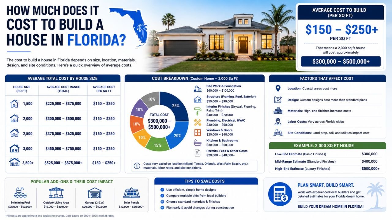 How Much Does It Cost to Build a House in Florida?