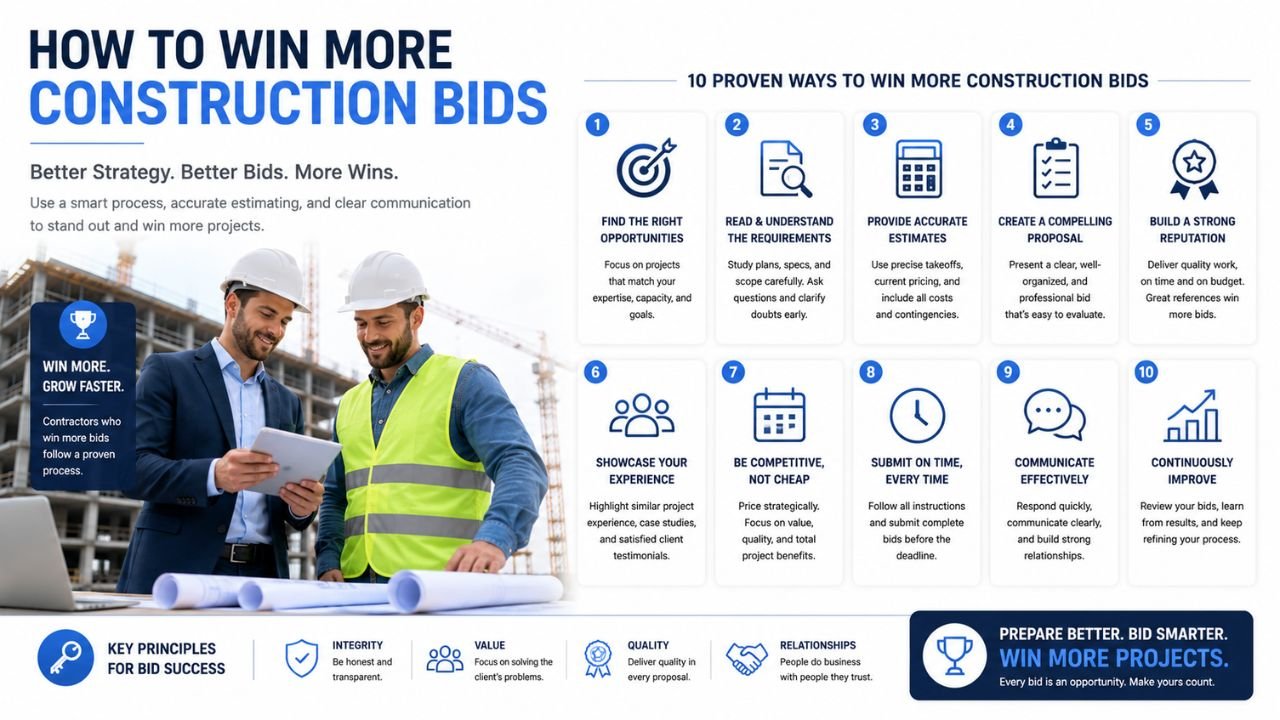 how to win more construction bids in florida