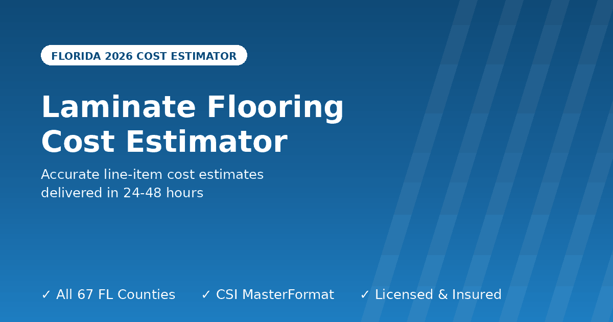 Florida laminate flooring cost estimator installation