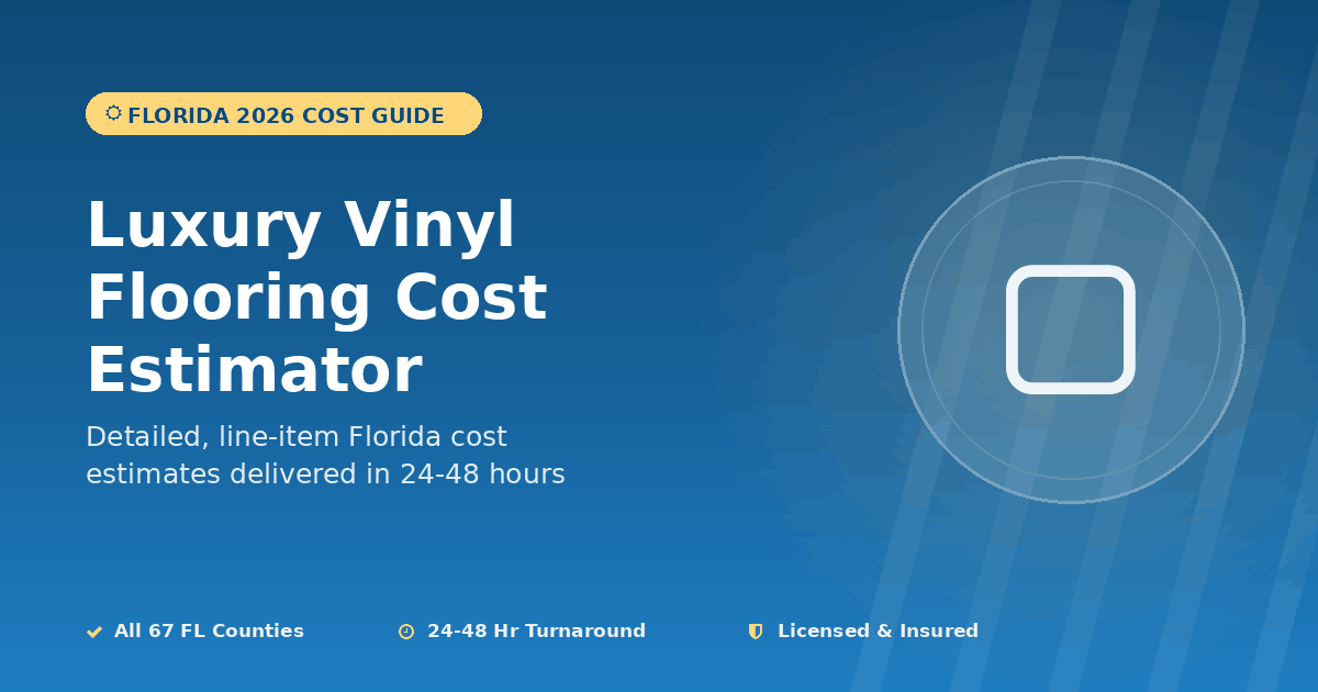 Florida luxury vinyl flooring cost estimator SPC WPC pricing