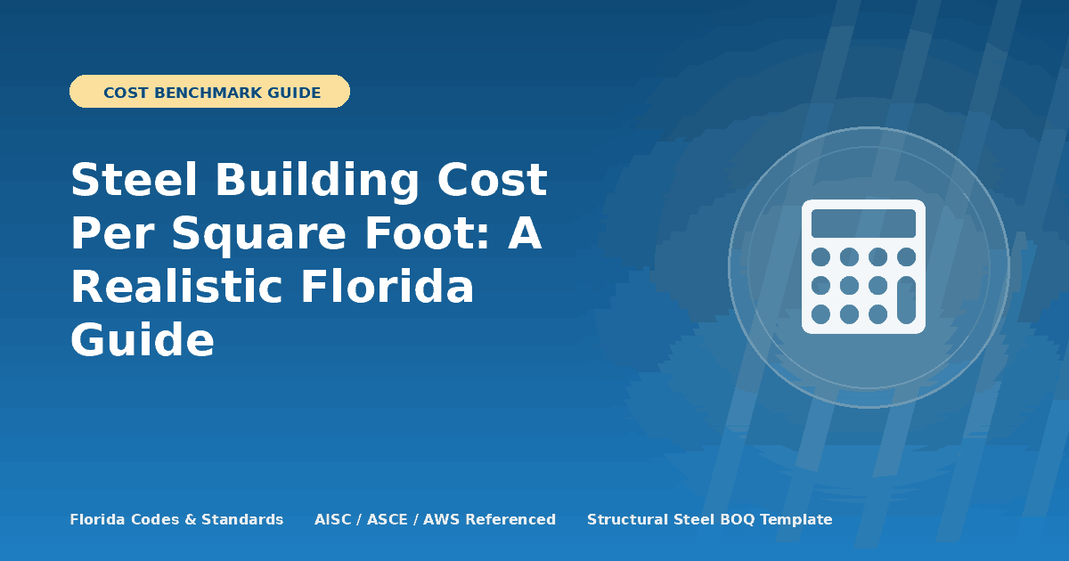 Steel Building Cost Per Square Foot: A Realistic Florida Guide
