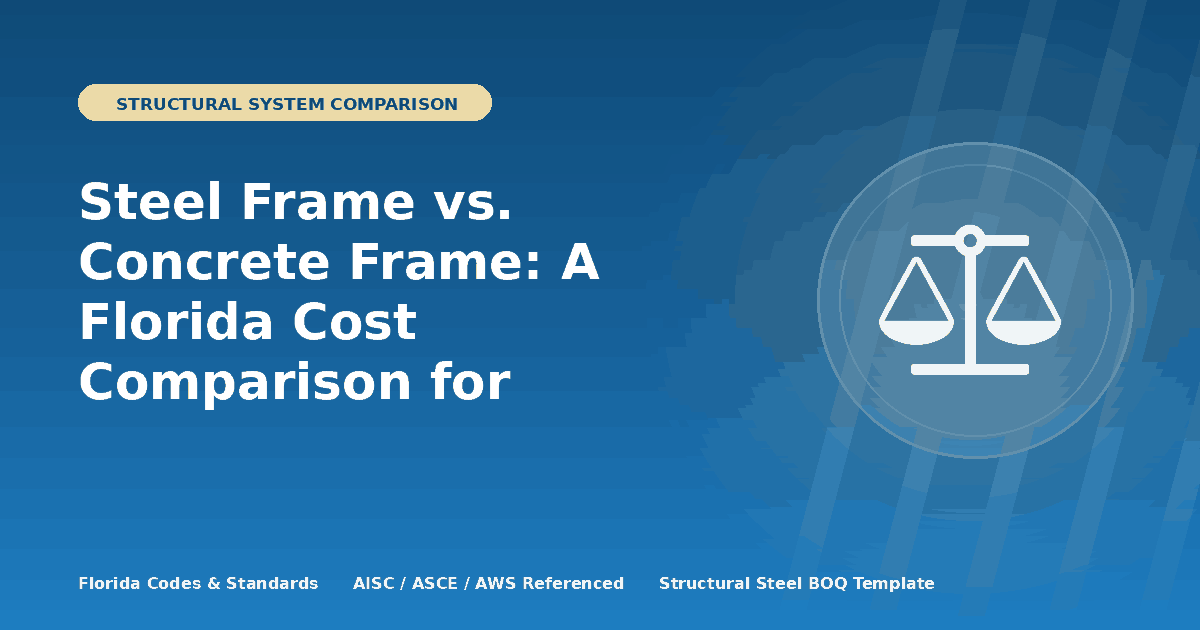 Steel Frame vs. Concrete Frame: A Florida Cost Comparison for Commercial Buildings