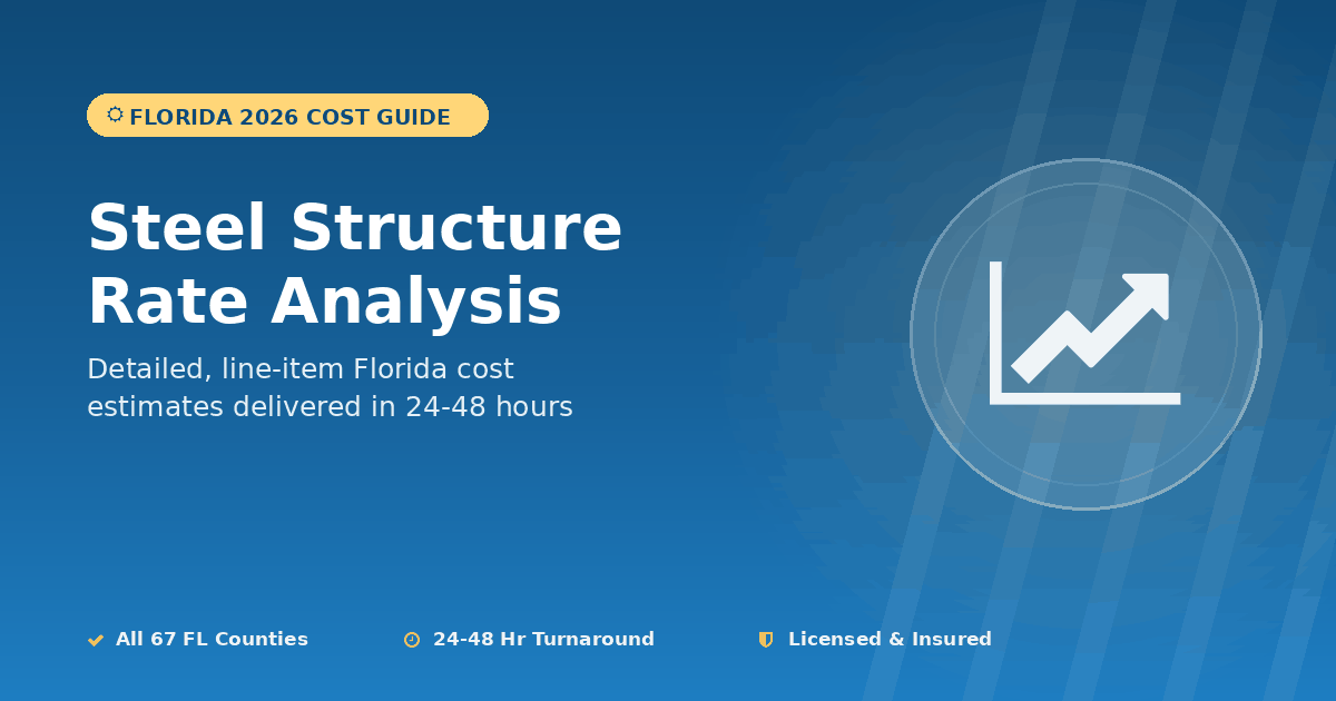 Steel Structure Rate Analysis: How Contractors Build Unit Rates