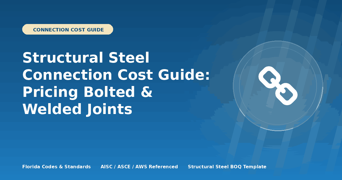 Structural Steel Connection Cost Guide: Pricing Bolted & Welded Joints