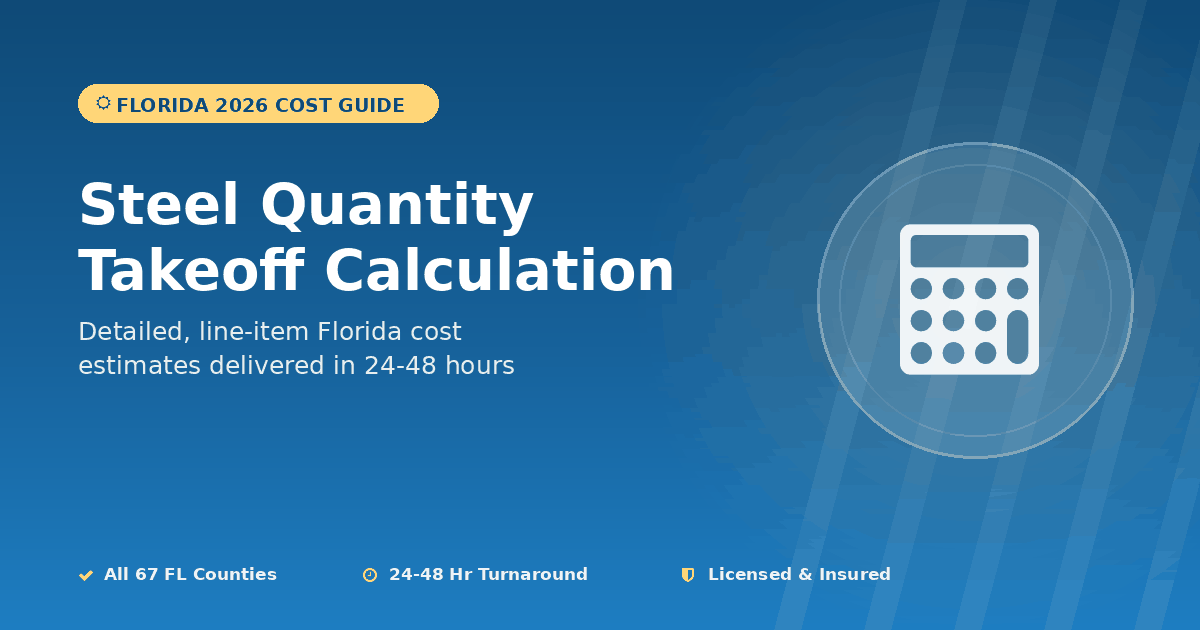 How to Calculate Structural Steel Quantity Takeoff (Formulas &amp; Examples)