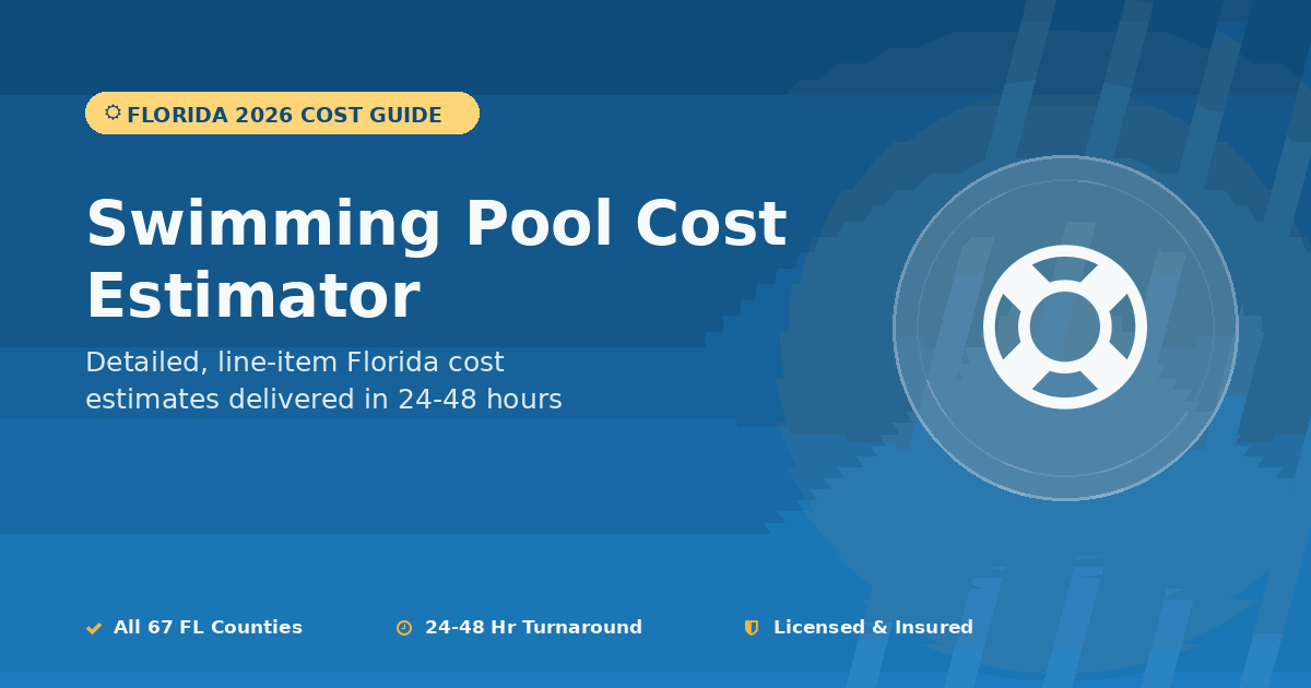 Florida swimming pool cost estimator above ground in ground comparison