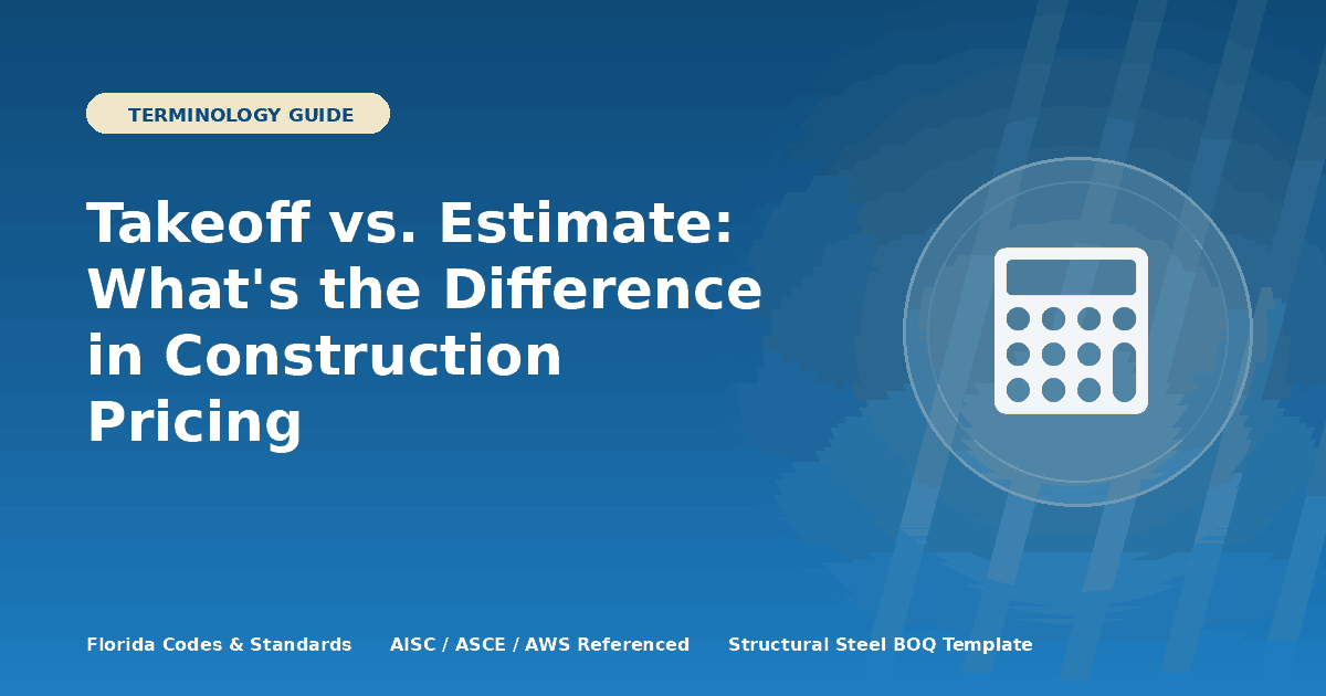 Takeoff vs. Estimate: What's the Difference in Construction Pricing