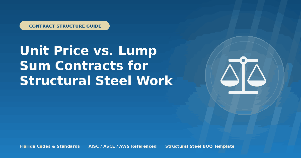 Unit Price vs. Lump Sum Contracts for Structural Steel Work