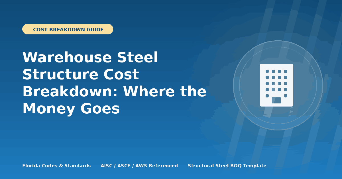 Warehouse Steel Structure Cost Breakdown: Where the Money Goes