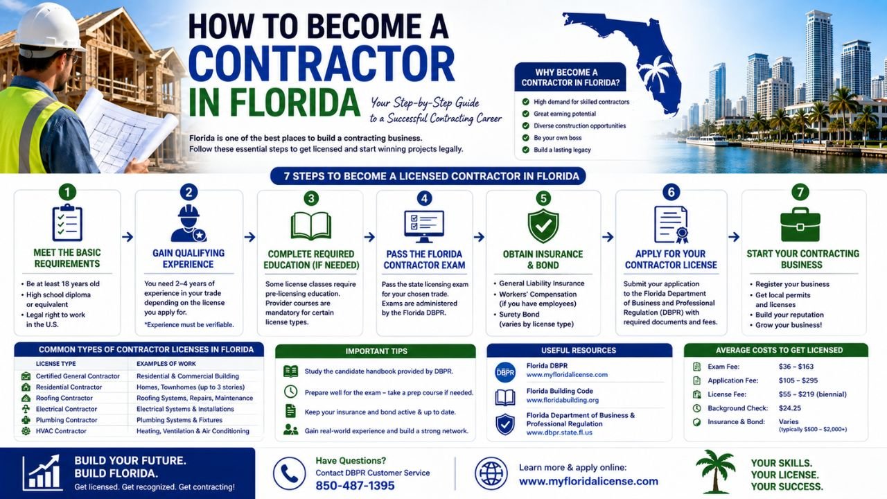 How to Become a Contractor in Florida