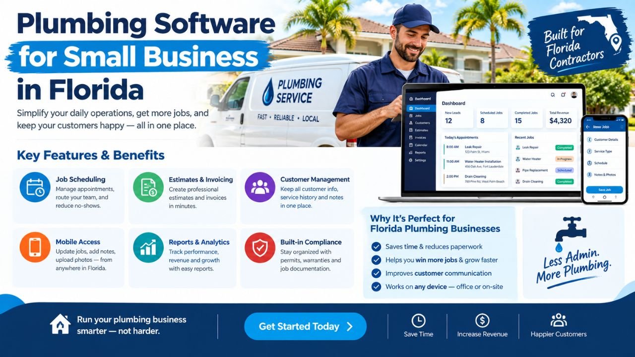 Plumbing Software for Small Business in Florida