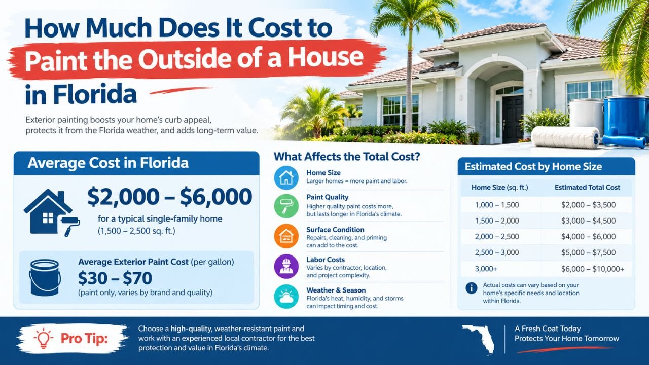 How Much Does Exterior Paint Cost Per Gallon in Florida