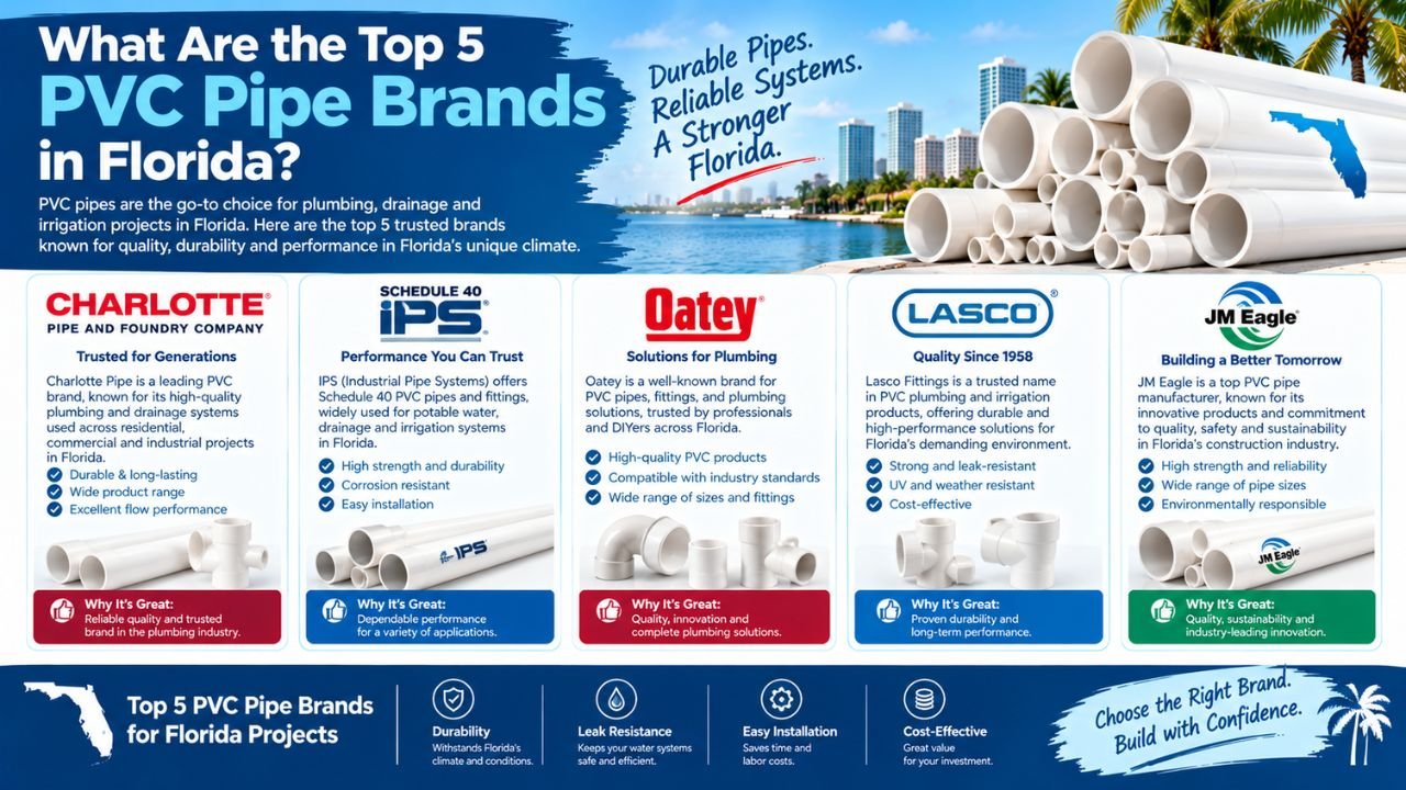 What Are the Top 5 PVC Pipe Brands in Florida?